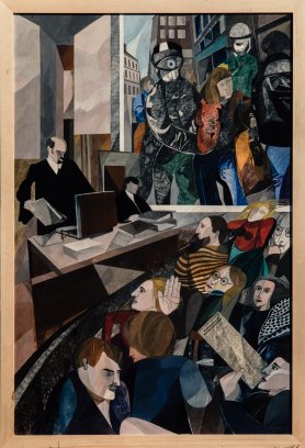 Der Prozeß (3. Tafel), Tempera, 1982